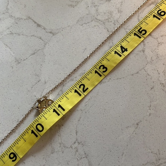 Owl Necklace Gold-tone Crystal Eyed - Picture 8 of 9